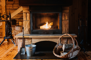 log burner fireplace