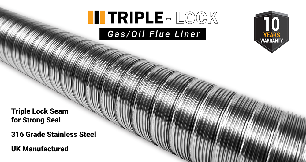 Triple-Lock Gas/Oil Flue Liner